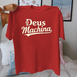 Deus God Machina เสื้อยืดผู้หญิงผ้าฝ้ายแท้ใส่สบาย - Product Image 2