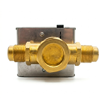 Vanne à boisseau sphérique motorisée carrée en laiton 2 voies pour unité de ventilo-convecteur FCU Système CVC DN15 DN20 DN25 220V Design graphique