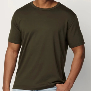 T-shirt à col rond en laine mérinos pour homme, t-shirt ajusté à manches courtes pour homme, t-shirt d'été pour homme - Product Image 2