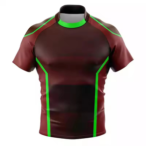 Nouveaux ensembles de maillots de rugby personnalisables en gros, sublimation personnalisée, respirant, séchage rapide, antibactérien, polyester, logo, nom - Product Image 3
