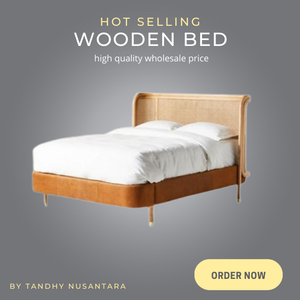 Queen Size Wooden <b>Bed</b> Set Highest Quality Wooden <b>Bed</b> For Bedroom and Hotel Furniture Wholesale Price - Product Image 6