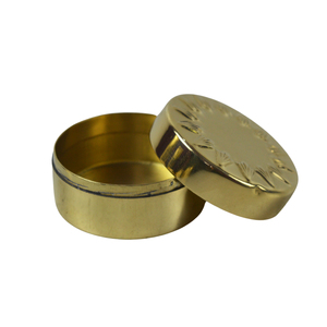 Church Pyx for Hosts Royal Designer Metal Shiny Brass Kumkum <b>Box</b> Dry Fruits Container Candy <b>Storage</b> <b>Bins</b> <b>Storage</b> Containers - Product Image 2