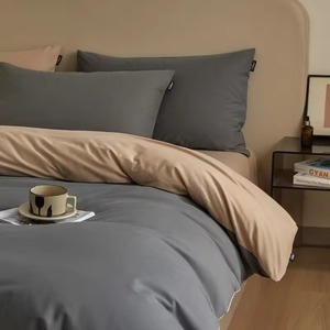 Juego de Edredón de Algodón Bordado Floral, 400 Hilos, 3 Piezas, Estilo Clásico, Ropa de Cama para el Hogar, Rosa y Blanco - Product Image 2