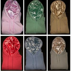 Pull d'hiver à capuche en soie Sweat-shirt personnalisé en gros - Product Image 5