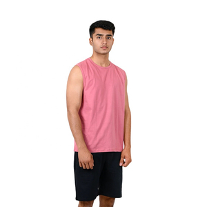 Premium Men Breathable Athletic Tank Top Lightweight Polyester/Cotton Sports <b>Vest</b> Workout Training Running Casual Fitness Crew - Product Image 5