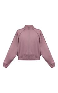 Custom Women <b>Tracksuit</b> Set Zip Up Cropped Hoodie High Waist Pants Dusty <b>Pink</b> Casual Loungewear Athletic Sportswear Wholesale OEM - Product Image 6