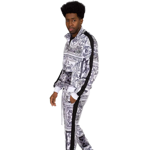 Vêtements d'entraînement pour sports d'équipe, 100% coton, séchage rapide, hiver, survêtement décontracté pour homme, personnalisable, sublimation, fermeture éclair intégrale, jogging - Product Image 2