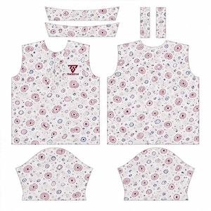 Polo pour homme Trackstar, blanc, bordeaux, bleu, imprimé abstrait en spirale, manches courtes, col boutonné, chemise de golf, logo personnalisé - Product Image 2