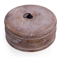 Tortilla en bois réchauffeur panier vaisselle marmite avec couvercle maison cuisine salle à manger décor mangue bois bol Chapati Roti porte-pain boîte