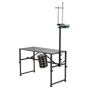 Soporte de ordeño para cabras de alta resistencia, capacidad de 600 lb, con comedero, cabezal ajustable, cesta para herramientas y poste de engrosamiento - Product Image 1