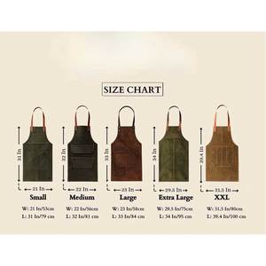 Durable PU Leather Reusable Adjustable Heavy Duty Water Resistant Sleeved <b>Work</b> <b>Apron</b> for Craftsmen Workshop Wholesale - Product Image 6