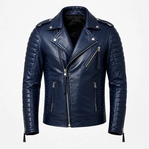 Veste en cuir de haute qualité pour hommes, très élégante et stylée - Product Image 3