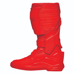 รองเท้าบูทมอเตอร์ไซค์ผู้ชายสีแดง หนัง PU กันน้ำ ใส่ได้ทุกฤดู - Product Image 4