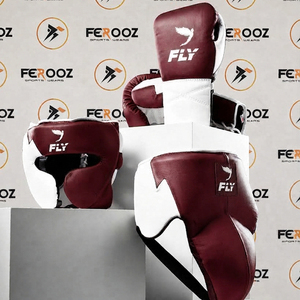 Genuine Cowhide Leather <b>Sparring</b> Green White <b>Boxing</b> <b>Sparring</b> <b>Set</b> Professional MMA <b>Sparring</b> Gear Lace-up Kickboxing Equipment - Product Image 2