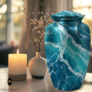 โกศบรรจุอัฐิสำหรับผู้ใหญ่ แบบอเมริกัน/ยุโรป ขนาด 220 คิวบิกอินช์ เป็นมิตรกับสิ่งแวดล้อม ทนทาน - Product Image 4