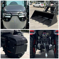 Tracteur agricole à roues 4x4 de 100 CV de qualité supérieure pour le labour des rizières avec un système hydraulique robuste et une capacité de levage élevée