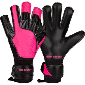 Gants de gardien de but professionnels, paume avant en latex allemand, dos en silicone injecté, rouleau négatif, sangle attachée, languette en caoutchouc - Product Image 1