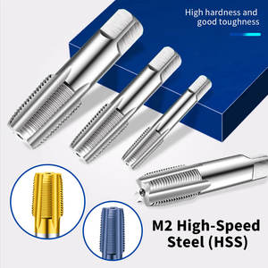 Tarauds de filetage HSS BSPP pour tuyaux 1/8 1/<span class=keywords><strong>4</strong></span> <span class=keywords><strong>3</strong></span>/8 1/2, à cannelures droites, 55 degrés, pour filetage en G parallèle, outil de <span class=keywords><strong>taraudage</strong></span> pour eau, <span class=keywords><strong>gaz</strong></span>, huile et machines - Product Image 4