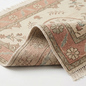 Modern Floral Area Rug Soft Ground <b>Carpet</b> with Tassel Border for Dining Room Bedroom Home Decor - Product Image 4