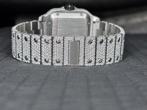 Reloj de Lujo para Hombre, Completamente Cubierto de Diamantes Moissanite, Esfera Cuadrada, Movimiento Automático, Estilo Hip Hop - Product Image 2