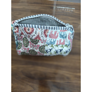 Petite trousse de toilette bohème brodée, multicolore, avec fermeture éclair, portable, cadeau pour elle - Product Image 2
