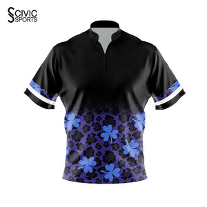 sublimated Specialized machine polyester shirts Unisex <b>bowling</b> premium jersey Wholesale fully sublimated - Product Image 3
