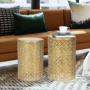 Luxury Metal Side <b>Table</b> Golden Finish Decorative Furniture Elegant <b>Living</b> <b>Room</b> Bedroom Accent <b>End</b> <b>Table</b> - Product Image 5
