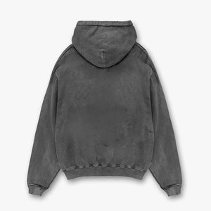 Sudadera con Capucha Unisex de Alta Calidad para Invierno, Bordada, Lavado Ácido, Estilo Vintage, Forro Polar Ecológico, Talla Grande, Venta al Por Mayor - Product Image 2
