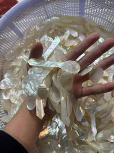 Cuchara de Nácar para Caviar, Juego de Cucharas Hechas a Mano con Conchas Naturales para Postre, Café, Té, Vajilla de Lujo Ecológica - Product Image 2