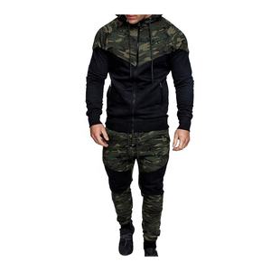 Sweat et pantalon réglé Hiver Haute Qualité Camo Sport Survêtement Jogging Survêtement Hommes - Product Image 5