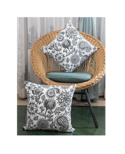 Luxury Modern Style Square 100% Cotton Waterproof Decorative Throw <b>Pillow</b> Covers Stylish Back Design for Bed Living Room Couch - Product Image 1