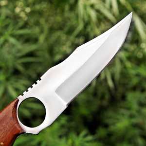 Handmade Skinner <b>Knife</b> Stainless Steel Drop Point Blade Wood Handle Full Tang Fixed Blade Outdoor Survival Tool - Product Image 3