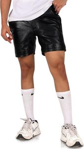 Shorts en cuir de vachette pour homme de qualité supérieure, sur mesure, design uni, légers, pour usage régulier - Product Image 3