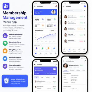 Meilleures applications mobiles de gestion des abonnements d'entreprise personnalisables, rapides et sécurisées pour iOS, Android et Web - Product Image 1