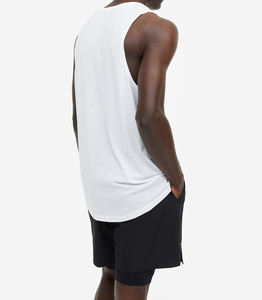 Camiseta sin Mangas Deportiva para Hombre, Transpirable, de Alta Calidad, Cuello Redondo, Diseño Liso, 100% Poliéster, Secado Rápido, para Verano, Venta al Por Mayor - Product Image 2