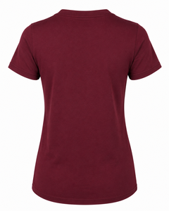 Camiseta Casual de Punto para Mujer, Cuello Redondo, Manga Corta, Color Sólido, Corte Regular, para Todas las Temporadas - Product Image 4