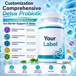 Capsules de suppléments probiotiques multi-souches à marque privée pour le bien-être intestinal et l'équilibre digestif – Fabricant de formules personnalisées - Product Image 1