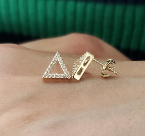 Lab Grown Diamond Stud Earlobe 14K Gold Pave Setting 0.25ctw Minimalist Women's Stylish Jewelry Wedding Anniversary Gift - Product Image 5