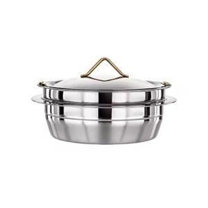 Most Selling Casserole Hot Pot Stainless Steel Double Wall Insulated Server Pot For Home Table <b>Top</b> Casserole Hot Pot - Product Image 1