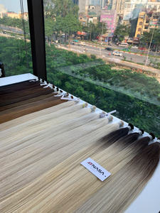 ผมดิบเรมี่จากมนุษย์ชาวเวียดนามผมต่อขนาดใหญ่60ซม. สีอ่อนลอนธรรมชาติธรรมชาติผมตรงแบบคู่ผู้บริจาคเดี่ยว - Product Image 6