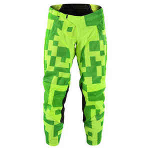2026 Men's Teal Gradient Motocross <b>Pants</b> With Neon Yellow Knee <b>Pads</b> Quick Dry All Seasons Sport Wear Motocross <b>Pants</b> For Sale - Product Image 4