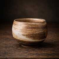 Tasse à café en céramique japonaise simple, faite à la main, tendance, sans anse, pour la vente en gros, pour la maison, le bureau, les restaurants, les hôtels