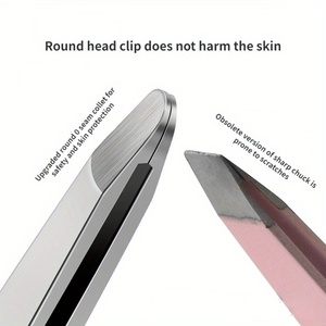 Professional Round Tip Eyebrow Tweezer Precision Hair Removal <b>Tool</b> <b>Safe</b> Grip Design for Smooth Facial Grooming - Product Image 2
