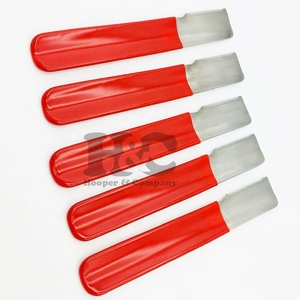 Eco-Friendly Stainless Steel Stripping Knives for Terriers <b>Dog</b> Grooming Combs Red Stripping Knife - Product Image 2