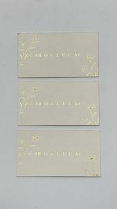 Etiquetas Colgantes Impresas en Papel de Algodón con Lámina, Etiquetas de Regalo con Logotipo Personalizado de Lujo, Etiquetas de Marca Premium, Suministro al por Mayor para Exportación - Product Image 4