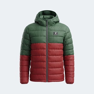 Servicio OEM al por Mayor, Chaqueta Acolchada Impermeable de Lona para Hombre, Estilo Urbano, Corte Regular, Mangas Largas, Logotipo Personalizado - Product Image 1