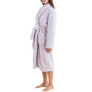 Breathable Lounge Wear <b>Women</b> <b>Fluffy</b> Colorful Bathrobes <b>Dressing</b> <b>Gown</b> 100% Terry Cotton - Product Image 3