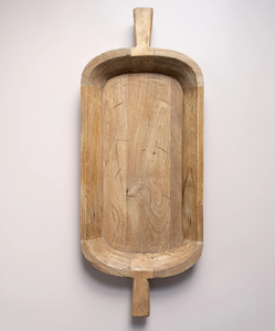 Bol à pâte en bois rustique style ferme, prix le plus bas, décoration et cadeaux pour Noël - Product Image 5
