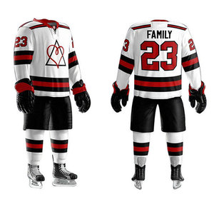 Maillots vierges en gros – Tenues d'équipe personnalisées pour le hockey sur glace avec nom et numéro d'équipe sur mesure - Product Image 1