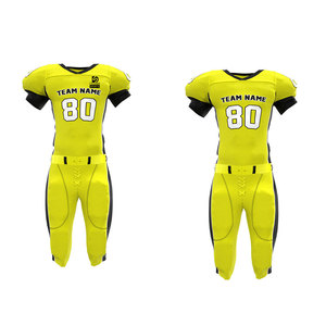 Tenue d'équipe de haute qualité, uniforme de football américain surdimensionné, imprimé, couleurs personnalisables, logo, durable, 100% polyester, dernier design - Product Image 2